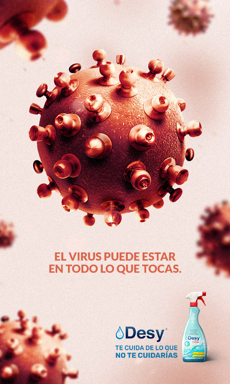 El virus puede estar en todo lo que tocas